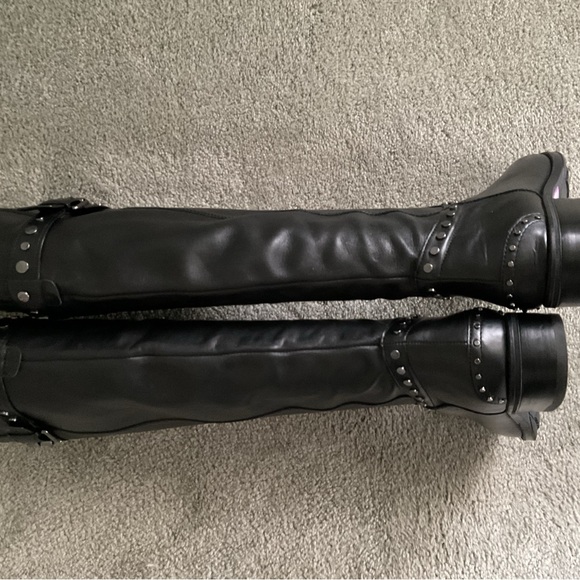 Black leather Paxton riding boots Sam Edelman US 7.5 - Picture 9 of 10